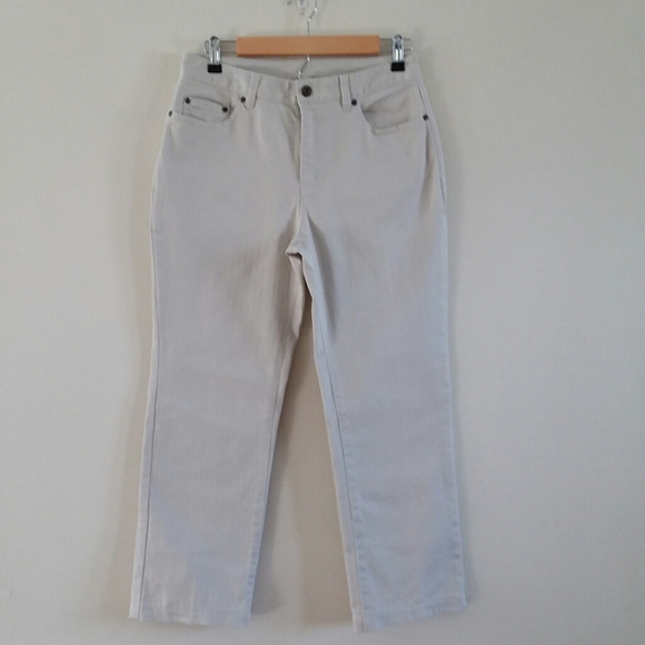 TALBOTS STRETCH WOMEN’S TAN JEANS PANTS 8P - Picture 7 of 8